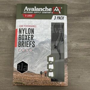 Avalanche Core Performance Boxer Briefs - Black 3 Pack